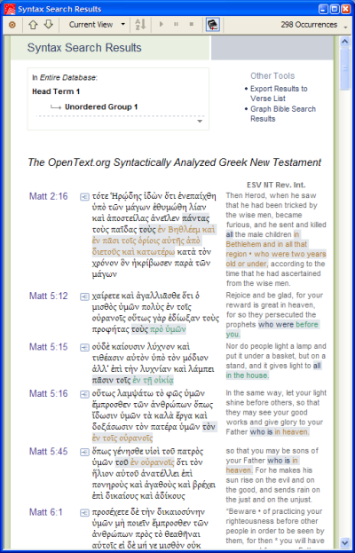 syntax search results, click to enlarge