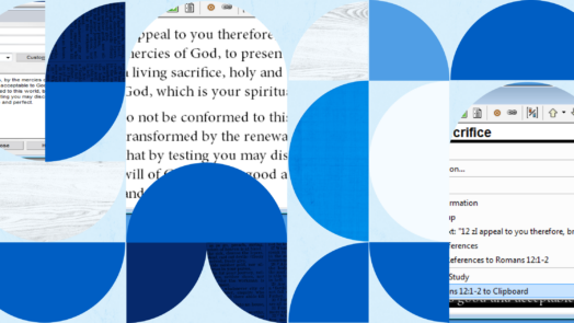 copying bible text collage