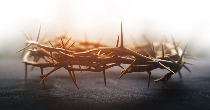 crown of thorns for post about good friday