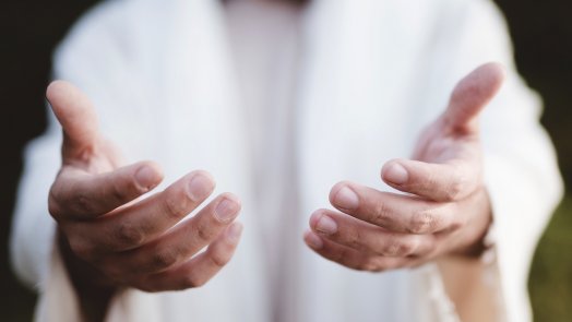 Jesus' hands for post about Jesus and the Gospels