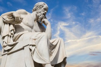 statue of Plato, recommended reading by Church fathers