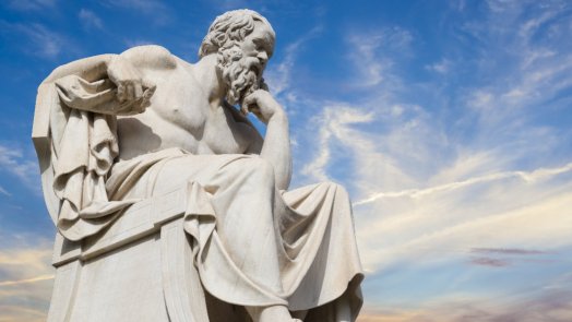 statue of Plato, recommended reading by Church fathers