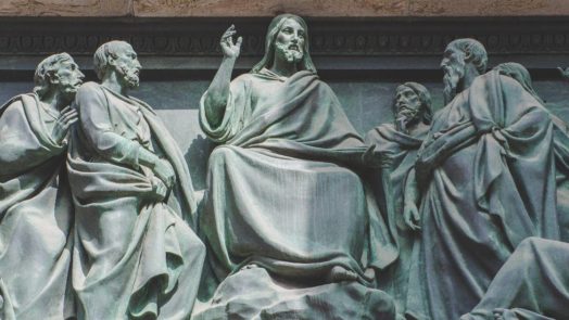 statue of the apostles, on whose faith the creed is based