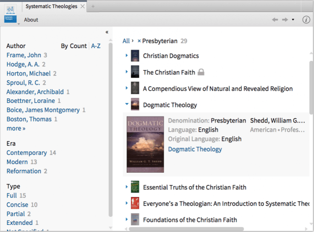Systematic Theologies Interactive