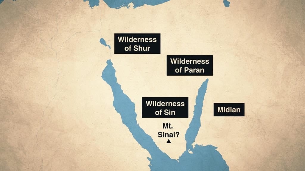 Leviticus Old Testament places map