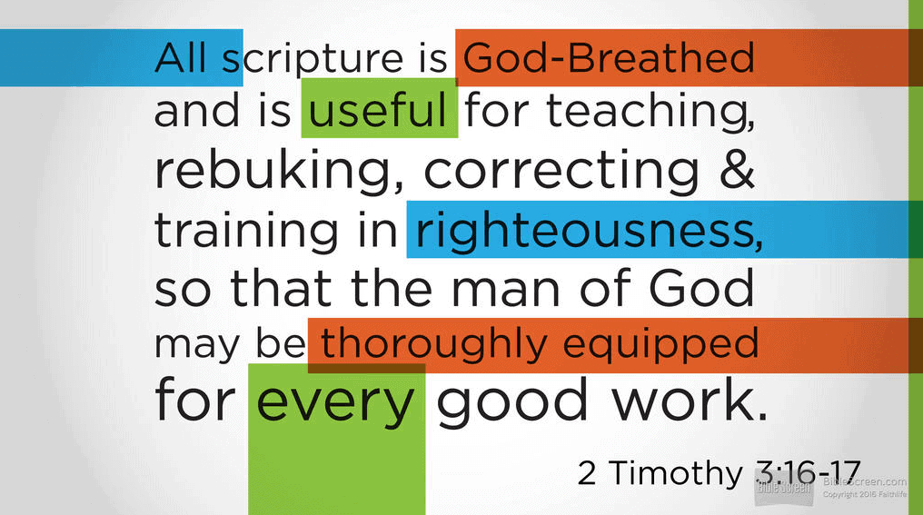 2 Timothy 3:16–17