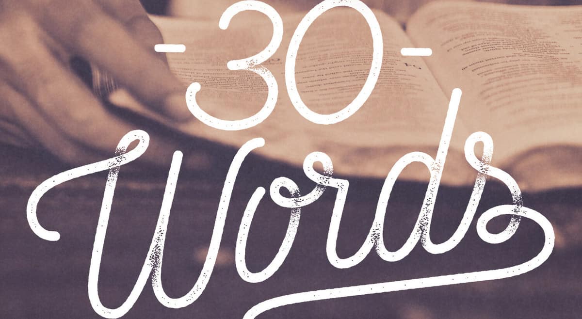  Words blog header