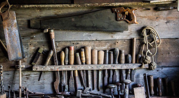 tools on a workbench blog header for bible study tools you shouldn't ignore