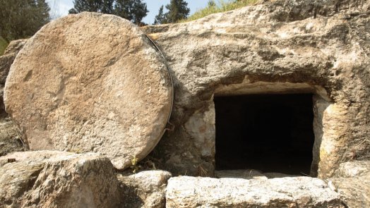 Hope of Easter: empty tomb