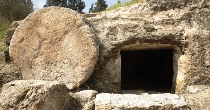 Hope of Easter: empty tomb