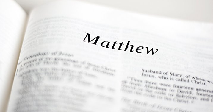 Image of the book of Matthew for a post on the theology of matthew