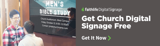 Get Church Digital Signage Free