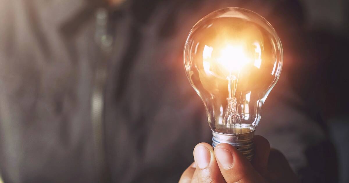 Lightbulb for a post about sermon ideas