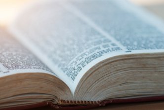 image of Bible for post about bible translations