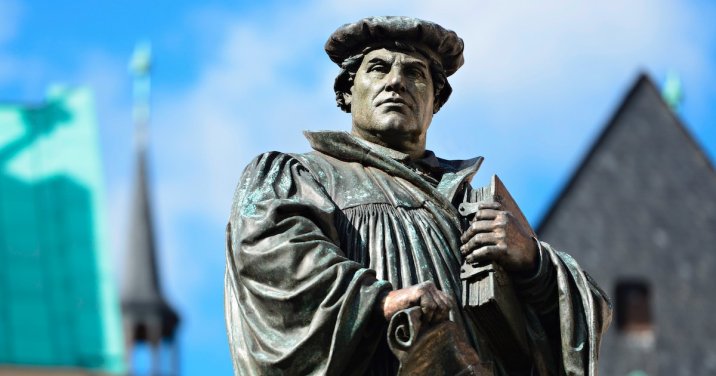 image of martin luther for post with a reformation day quiz
