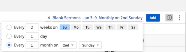 image showing how to plan and store sermons in one place