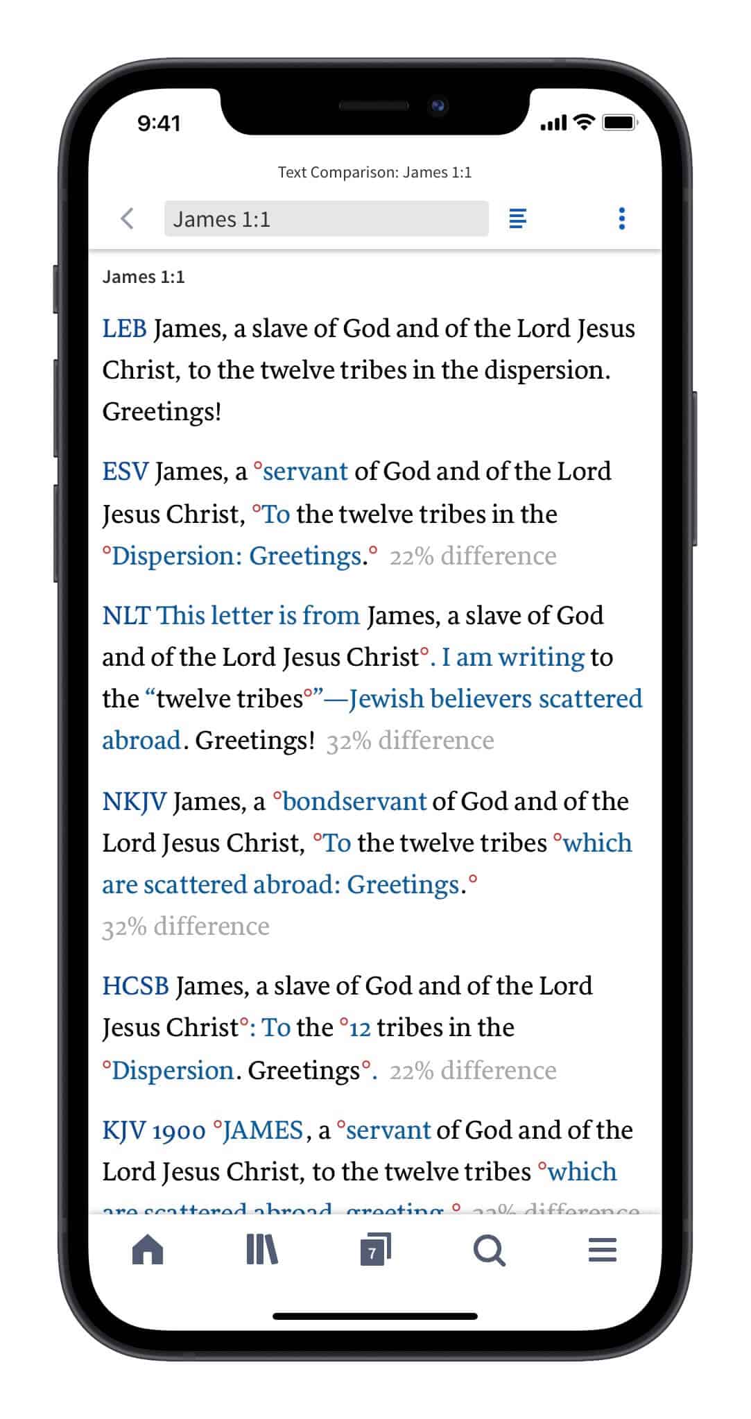 Comparison of Bible translations for James 1:1