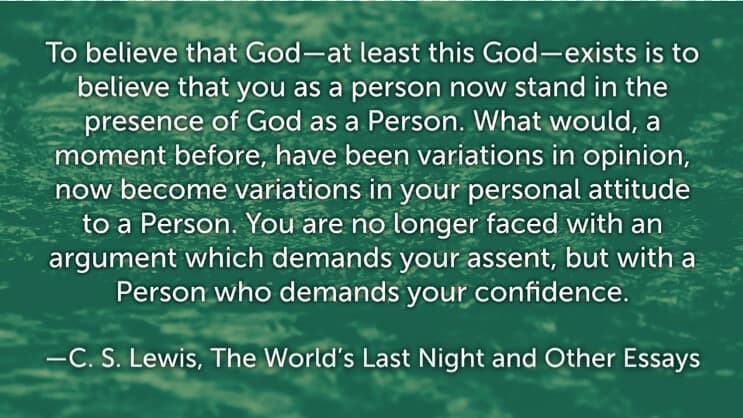 C. S. Lewis quotes on God