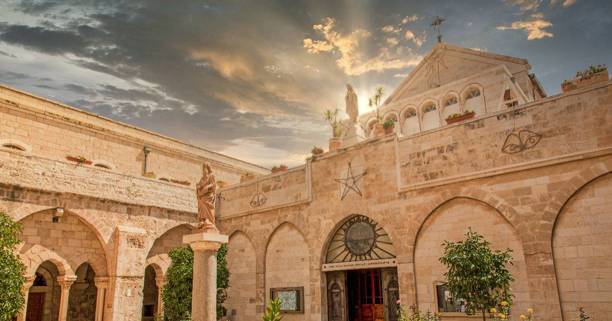 church near Jesus' birthplace in Bethlehem