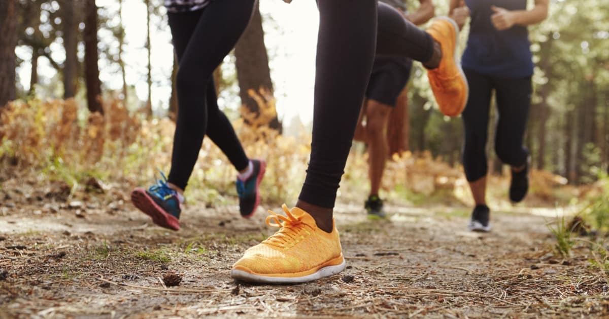 people running a race, representing spiritual endurance