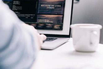 man using pro media in Proclaim for church presentation