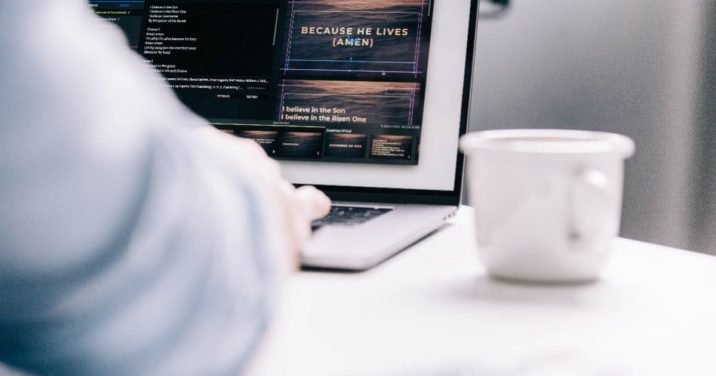 man using pro media in Proclaim for church presentation