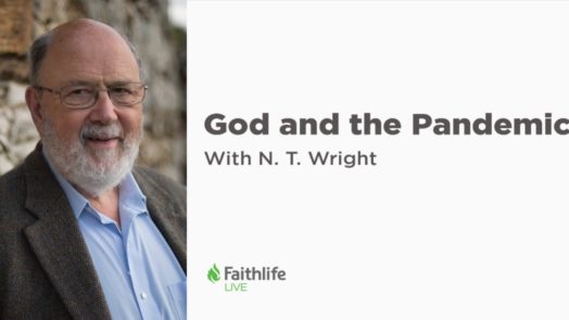 image of N. T. Wright and headline God