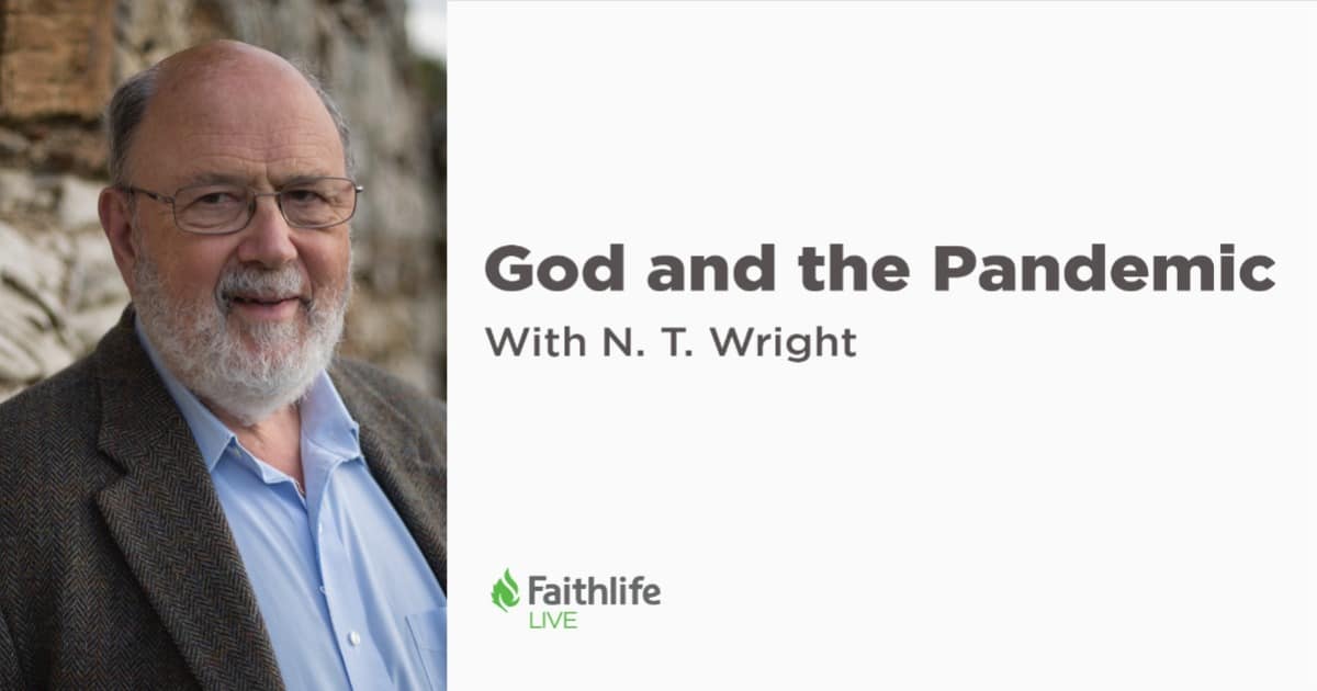 image of N. T. Wright and headline God