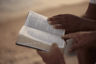 People reading Bible