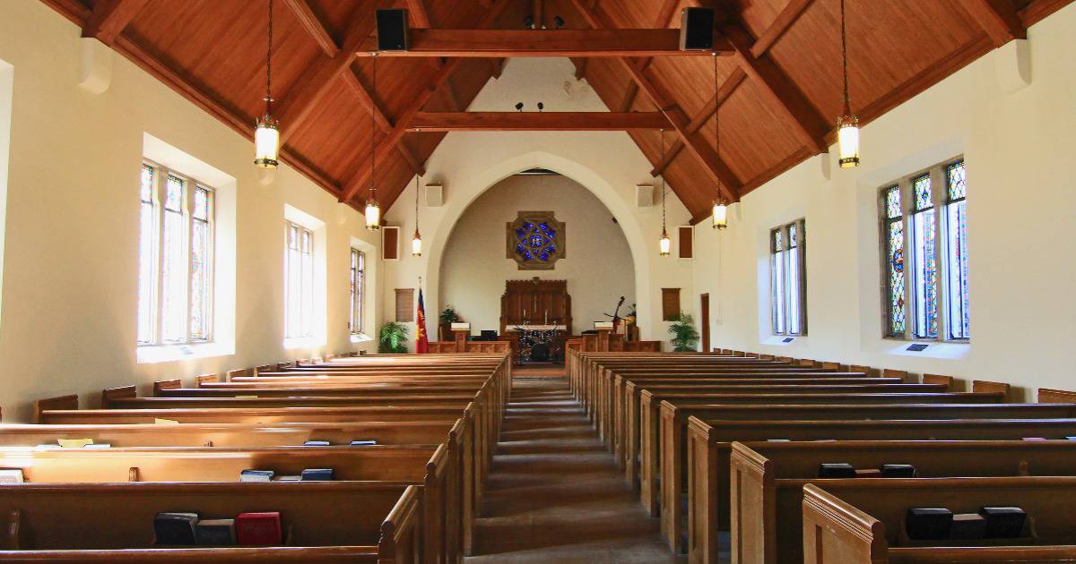 interior of a church at seminary