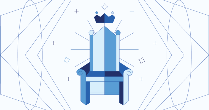 graphic of a throne and crown to represent heaven