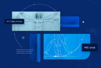 Graphic image of Da Vinci's body sketch