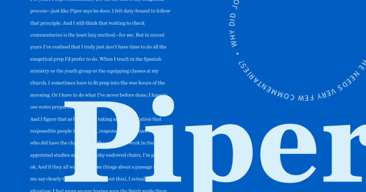 Blue graphic with the word Piper and text from the article