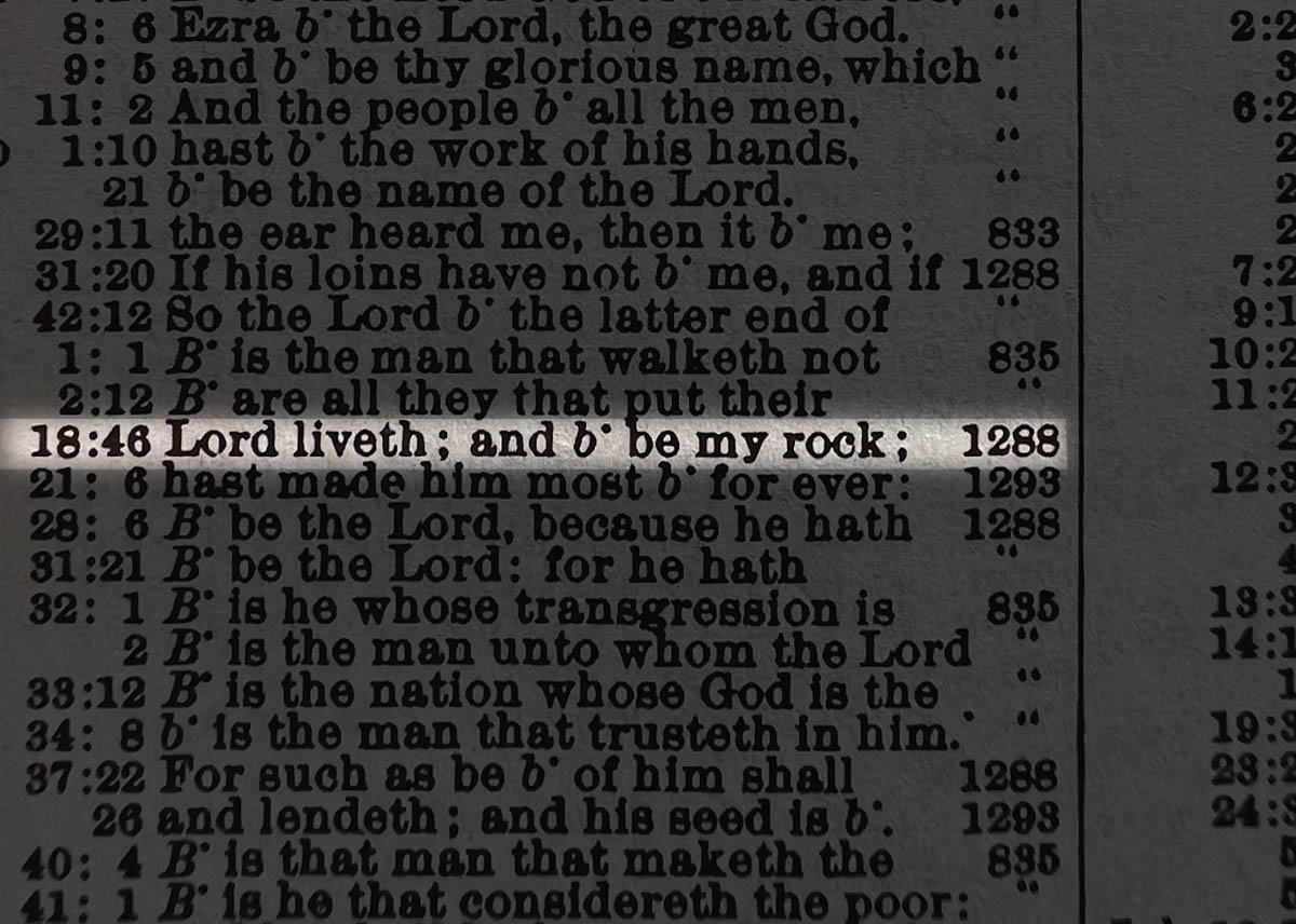 Psalm 18:46 from the Strong's Exhaustive Concordance