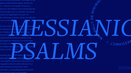 Messianic psalms in light blue letters with darker blue as background