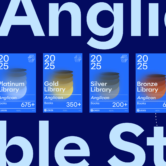 The words Anglican Bible Study in large font with a portion of the article text to the left and the Logos's Denominational Libraries to the right of the text.