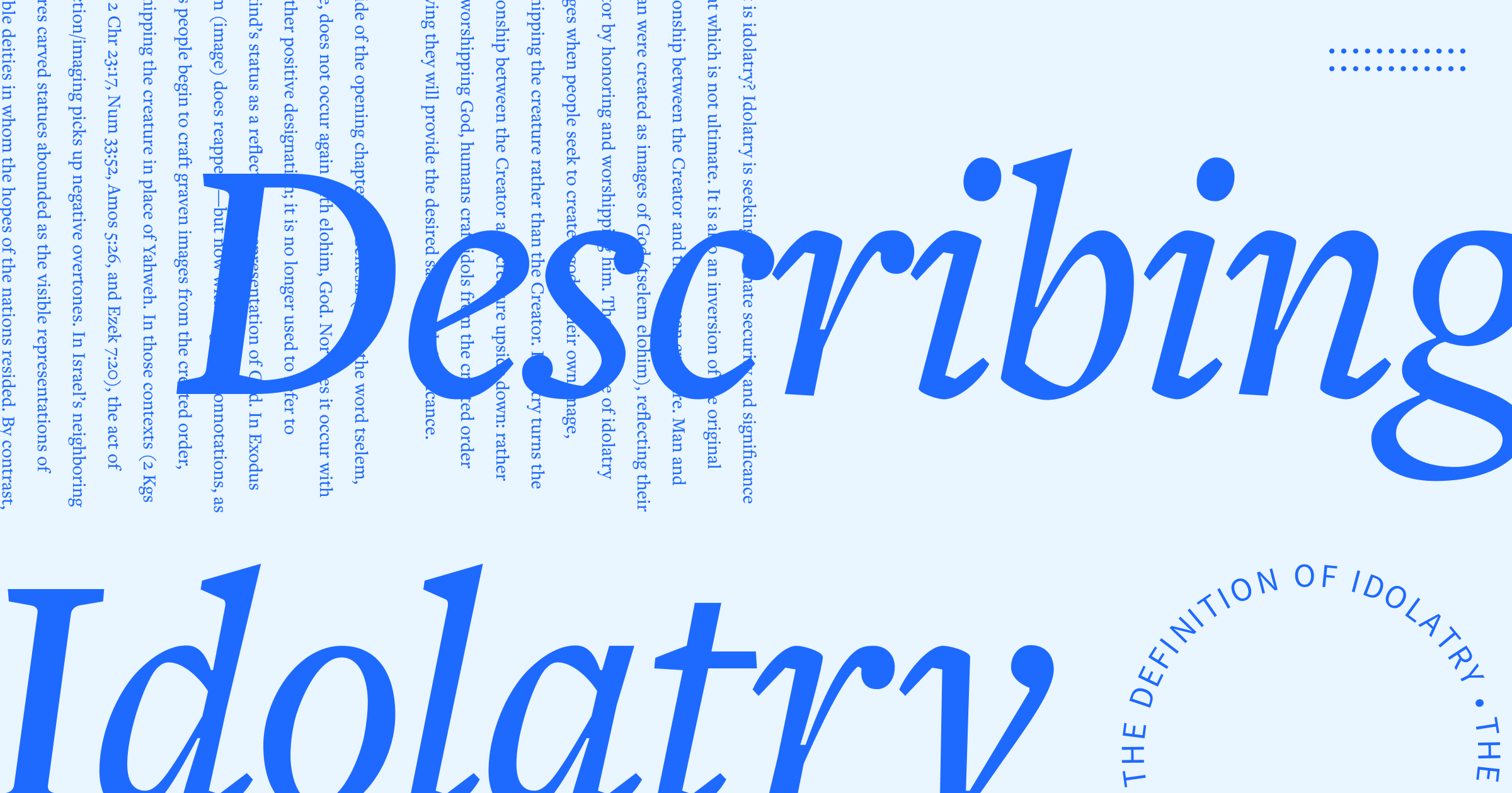 Idolatry Defined What It Means in Scripture & Why It Matters Today