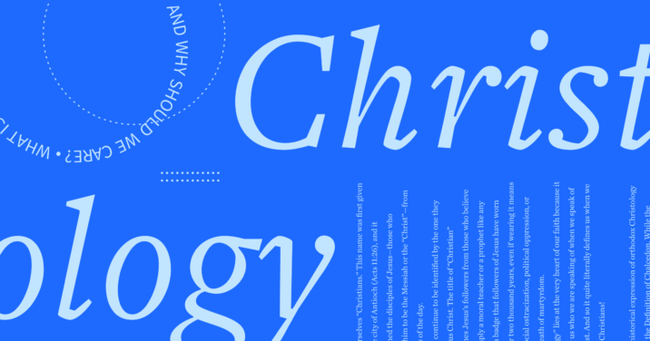 An image of the word Christology on top of text from the article