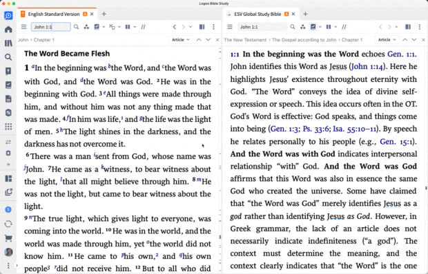 Study Bible in Logos x