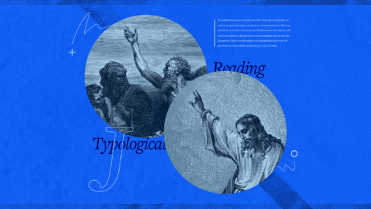 An image of Job and Christ to illustrate the concept of reading Job typologically.