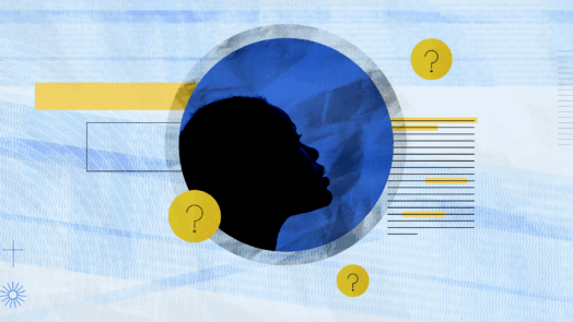 the silhouette of a woman surrounded by question marks, reflecting the questions that surround the interpretation of lady wisdom and the Proverbs 31 woman