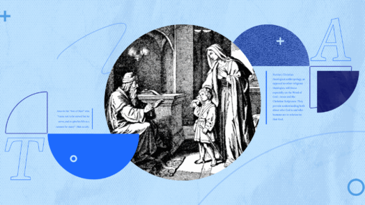 An image of Hannah presenting Samuel to Eli with text from the article around it.