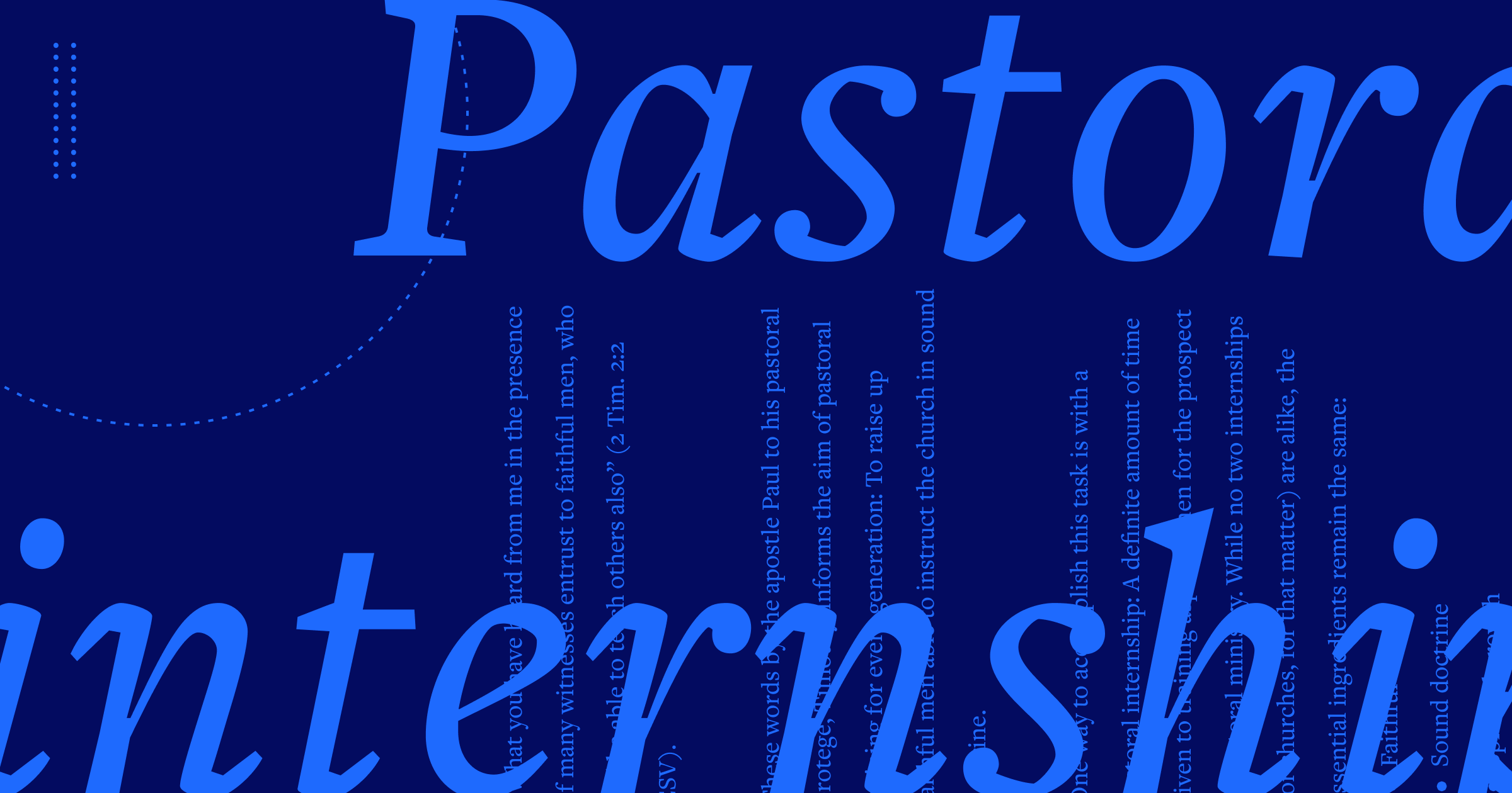 Want to Build a Pastoral Internship? 4 Steps