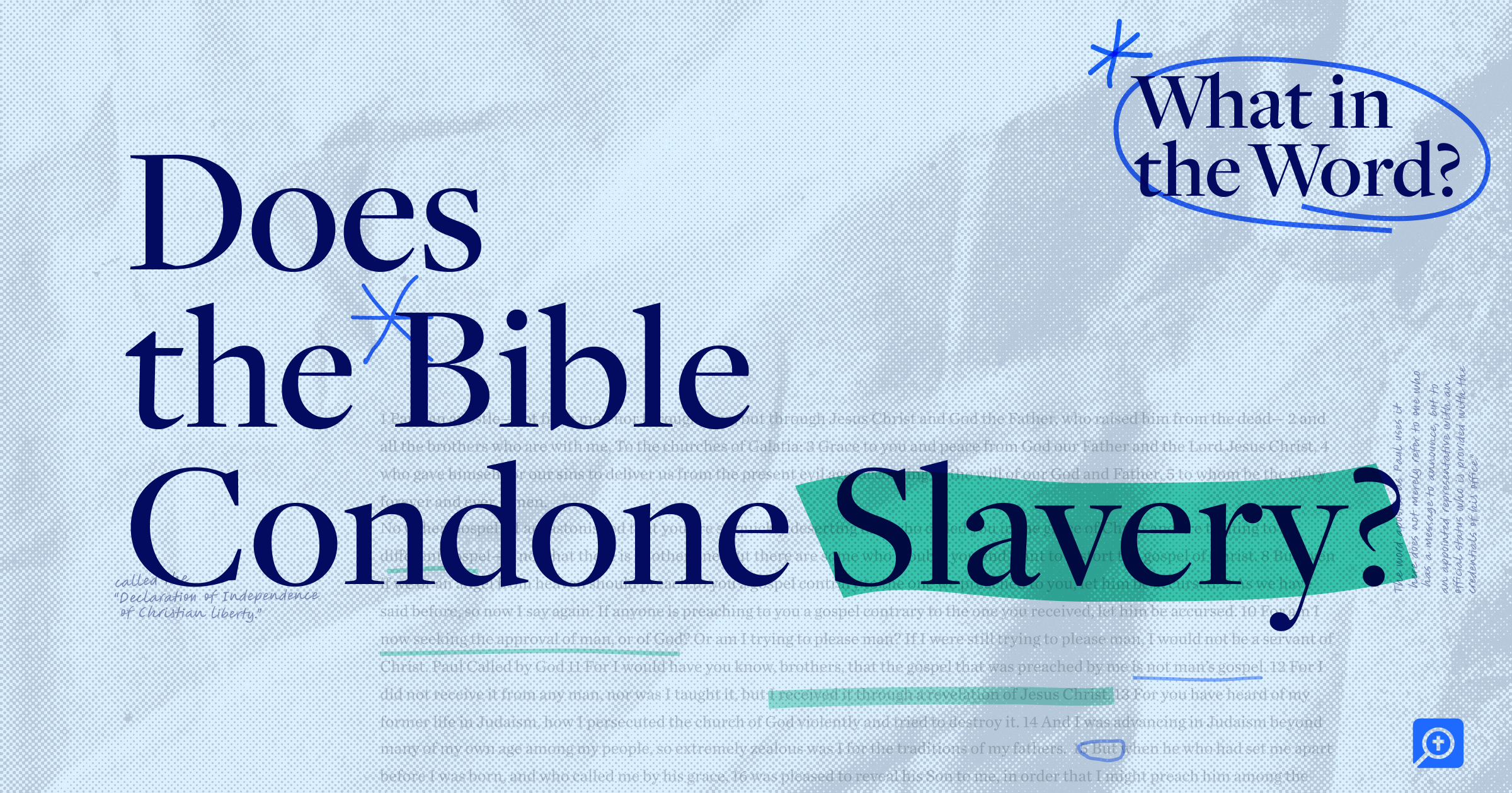 Does the Bible Condone Slavery? | Rebecca McLaughlin