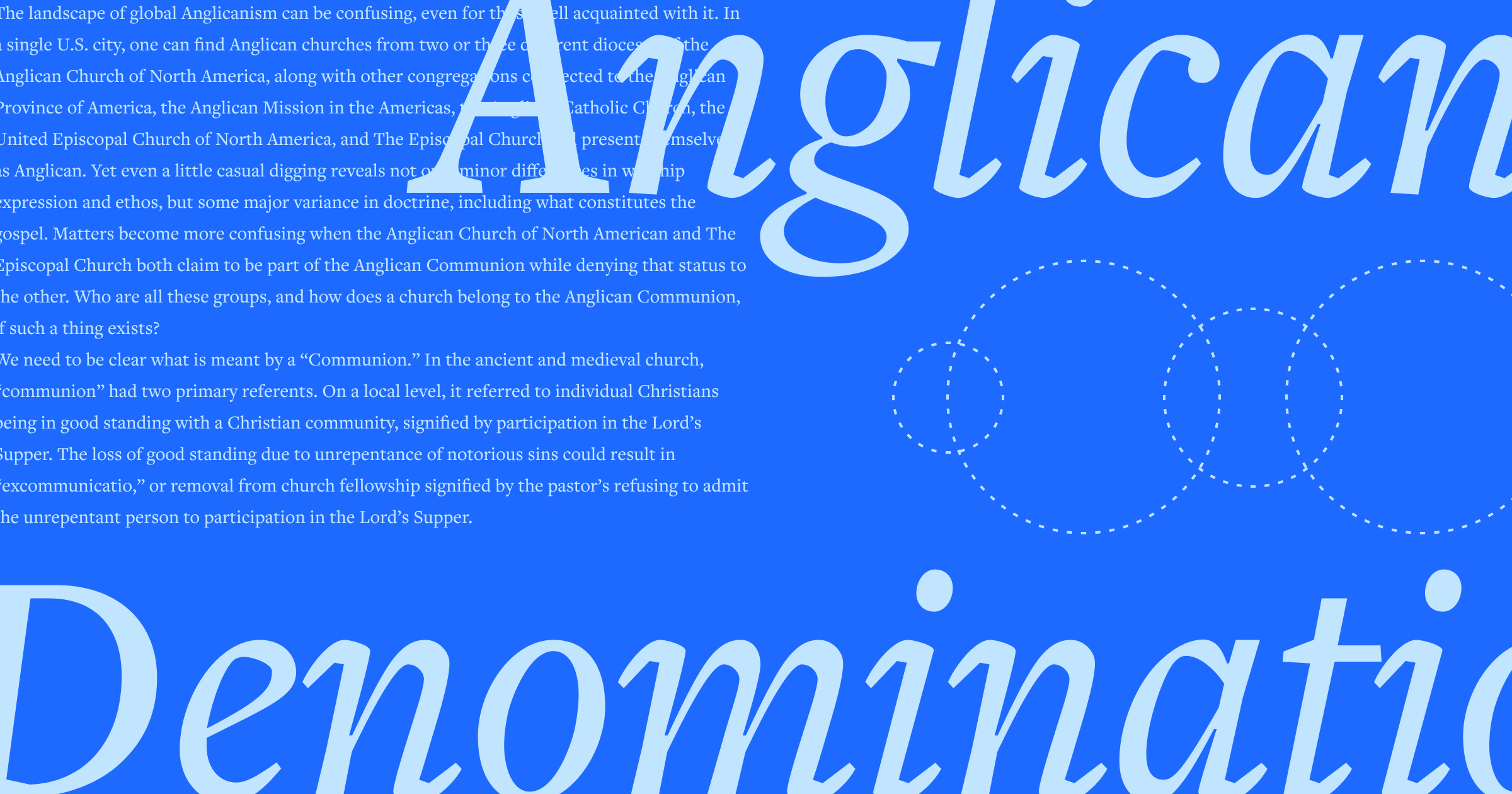 Anglican Denominations & Communions: A Guide to Global Alignments