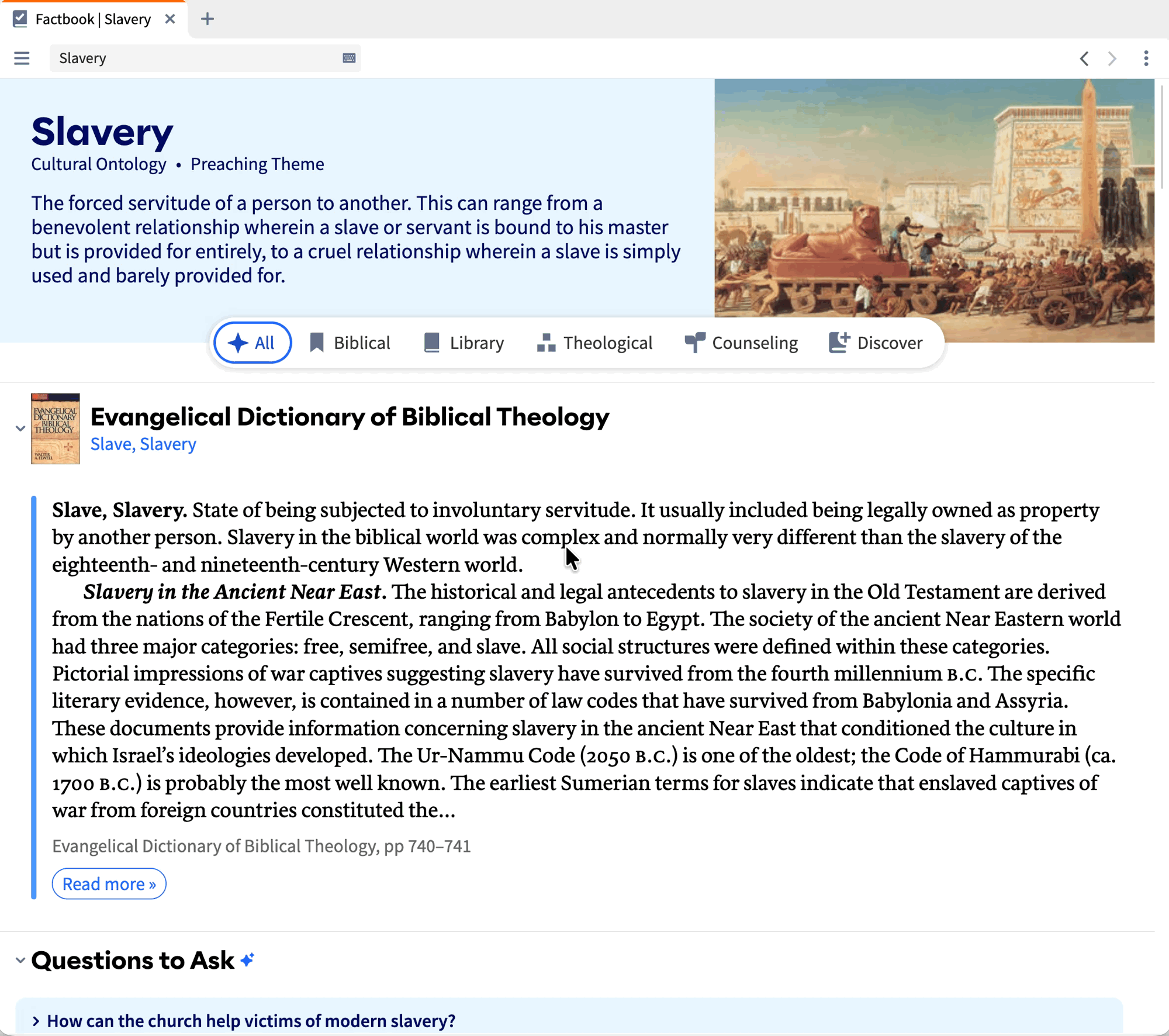 Logos's Factbook on slavery